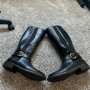 Liz Claiborne black boots size 8.5 Like new